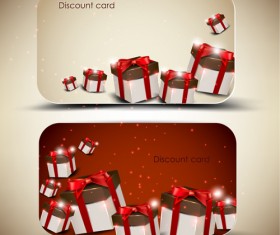 Creative of Gift discount cards design vector 01