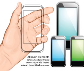 Different Hands gesture design vector 05