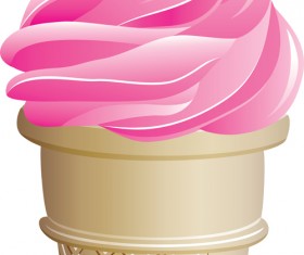 Vivid Ice cream design elements vector 04