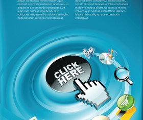 Elements of Internet concept background design vector 03