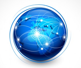 Elements of Internet concept background design vector 04