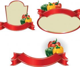 Set of products Labels templates vector 03