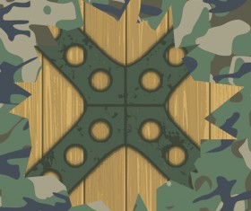 Military elements Frame vector 01