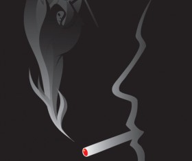 No Smoking Warning elements vector set 05