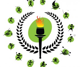 Different Olympic sports People Silhouettes vector 02