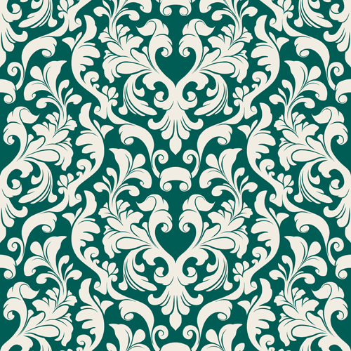 Set of Seamless Ornament pattern design vector 02