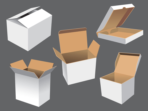 Different blank Packaging design vector set 02