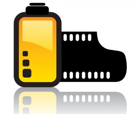 Camera accessories design vector 02