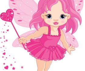 Cute Princess design vector set 01