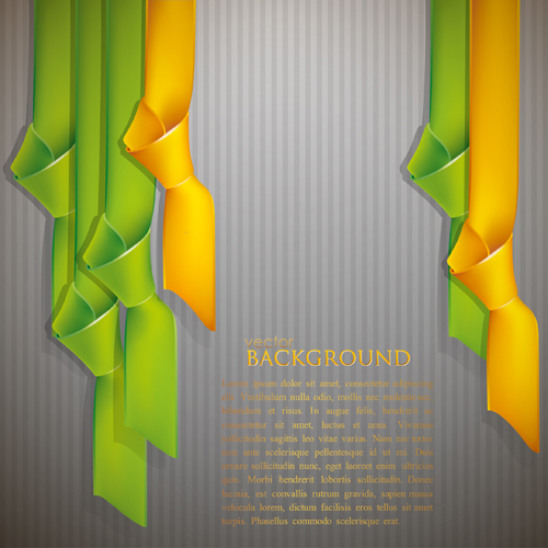 Ribbons knot vector background 01