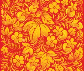 Pretty Russian Ornaments design vector 06