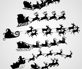 Happy Santa design elements vector set 05