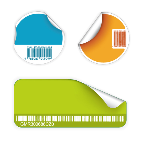 Set of Barcode with stickers vector