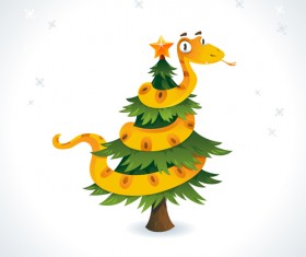 Set of 2013 year of snake design vector 06