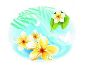 Set of Different Spa design elements vector art 05