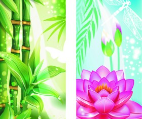 Set of Different Spa design elements vector art 06