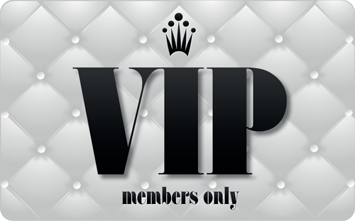 Set of Senior VIP cards design vector 02