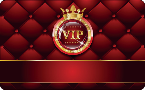 Set of Senior VIP cards design vector 03