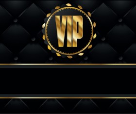 Set of Senior VIP cards design vector 05