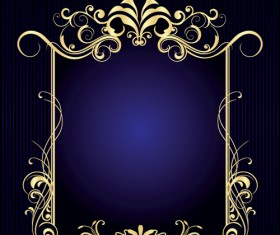 Vintage style Luxury Frame vector set 01