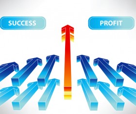 Set of Wave arrows vector backgrounds 01