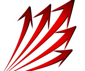 Set of Wave arrows vector backgrounds 02