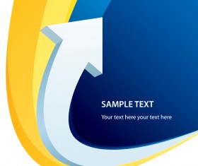 Set of Wave arrows vector backgrounds 03