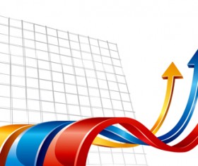 Set of Wave arrows vector backgrounds 04