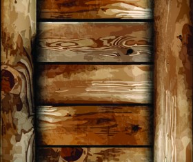 Elements of Wooden Box pattern Backgrounds vector 04