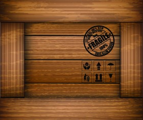 Elements of Wooden Box pattern Backgrounds vector 05
