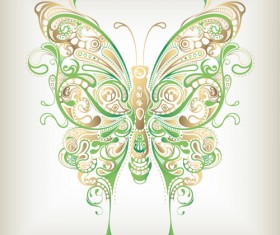 Colorful Abstract butterfly elements vector 04