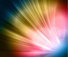 Rainbow Swirls vector background 01