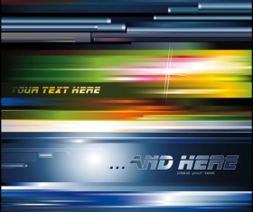 Rainbow Swirls vector background 03