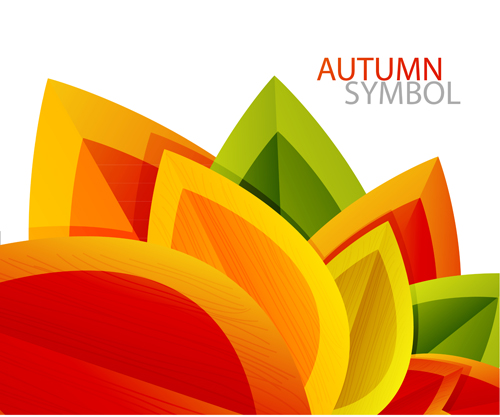 Set of charm Autumn  backgrounds vector 01