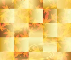 Autumn Beautiful leaves theme background vector 04
