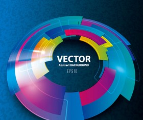 Dynamic 3D Abstract background vector set 01