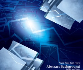 Dynamic 3D Abstract background vector set 05