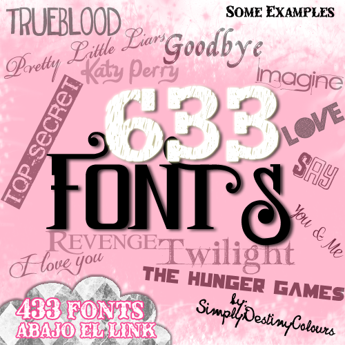 633 kind font Collection