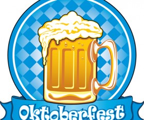 Set of Vivid Beer label vector 01