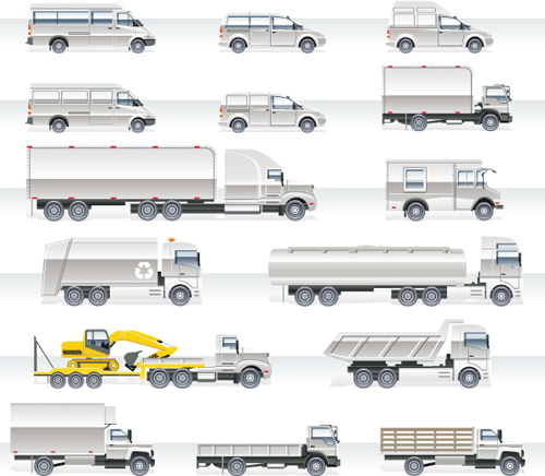 Different Cargo Auto design elements vecto 03