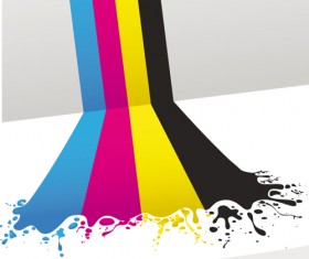 CMYK elements vector backgrounds set 03