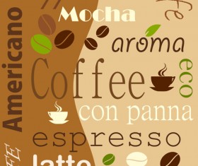 Set of Coffee logo design elements mix vector 05