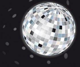 Set of Disco Ball theme background vector 02
