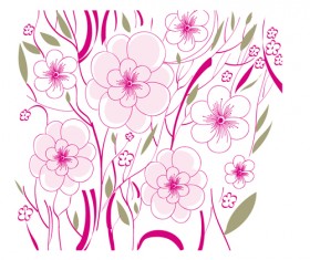 Elements of floral backgrounds vector illustration 01