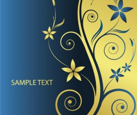 Elements of floral backgrounds vector illustration 06