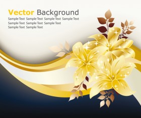 Elements of floral backgrounds vector illustration 07