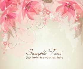 Elements of floral backgrounds vector illustration 08