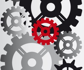 Set of Gears assemble vector backgrounds 01