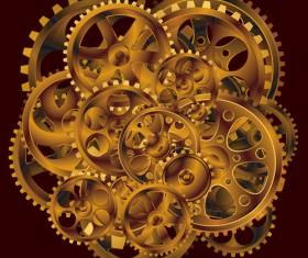 Set of Gears assemble vector backgrounds 02