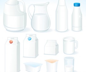 Milk Advertising theme design elements vector 01